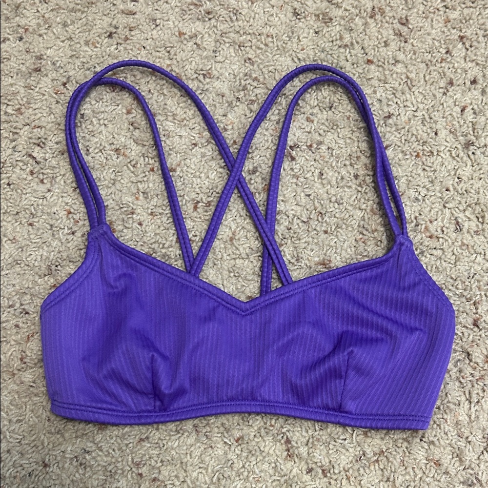 Salt + Cove Vibrant Purple Bikini Top